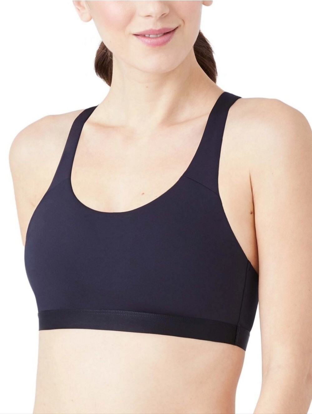 Everyday Cross-Back Sports Bralette - Black - Picture 1 of 5